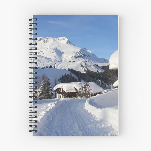 Item preview, Winter Ski Resort Landscape Town designed and sold by Angela Cini.
