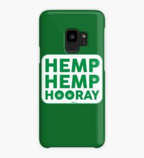 Hemp Hemp Hooray Green White Case/Skin for Samsung Galaxy