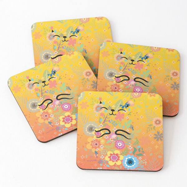 Item preview, Floral Haze Kitty designed and sold by Motif-8.