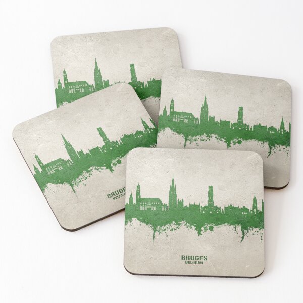 Item preview, Bruges Belgium Skyline designed and sold by ArtPrints.