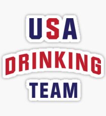 USA Drinking Team Sticker