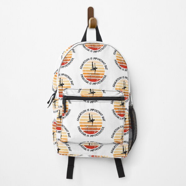 Item preview, Education Is Important But Parkour Is Importanter Grunge Retro Sunset Vault designed and sold by LuckyKermit.