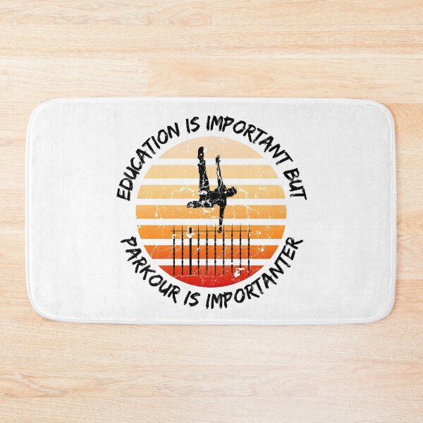 Item preview, Education Is Important But Parkour Is Importanter Grunge Retro Sunset Vault designed and sold by LuckyKermit.