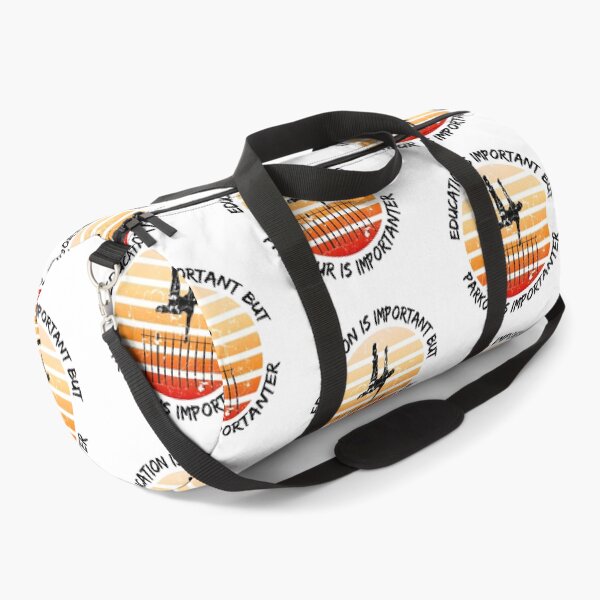 Item preview, Education Is Important But Parkour Is Importanter Grunge Retro Sunset Vault designed and sold by LuckyKermit.