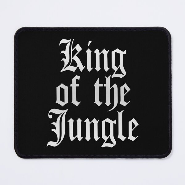Item preview, King Of The Jungle (Urban Gangsta Style Slogan • Black And White) designed and sold by SassyClassyMe.