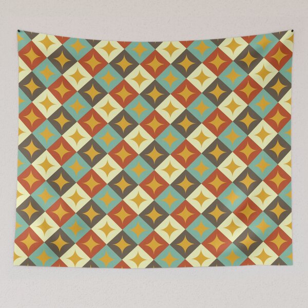 Item preview, Skinande, Mid Century Stars in Diamond Pattern designed and sold by BesanoStyle.