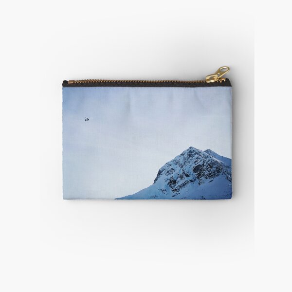 Item preview, Winter Mountain Peak and Helicopter in Lech am Arlberg designed and sold by Angela Cini.