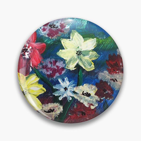 Item preview, Blue Garden Impressions | Acrylic Painting on card designed and sold by Misfit-Prints.