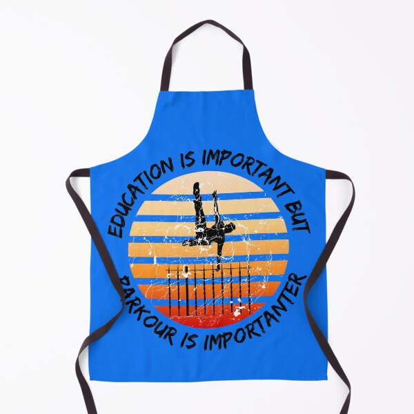 Item preview, Education Is Important But Parkour Is Importanter Grunge Retro Sunset Vault In Blue designed and sold by LuckyKermit.
