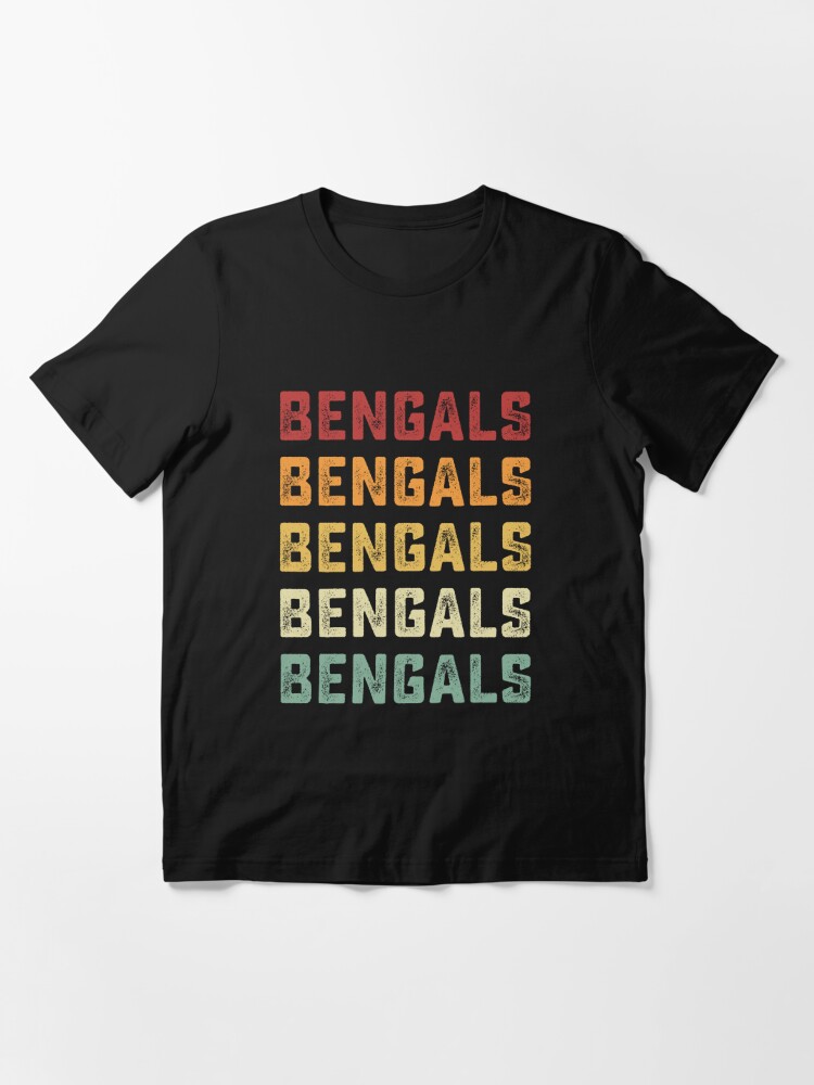 : Retro Vintage Bengals T-Shirt : Clothing, Shoes & Jewelry