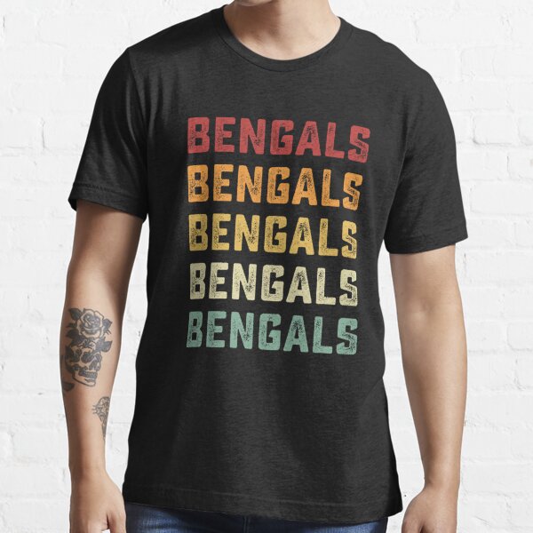 : Retro Vintage Bengals T-Shirt : Clothing, Shoes & Jewelry