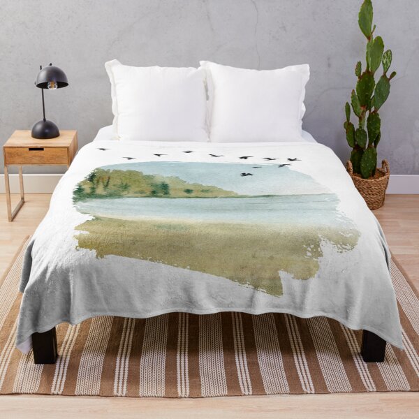 Item preview, Beautiful Watercolour Lake and Birds - Nature - Lake District - #41 designed and sold by WildBerryMount.