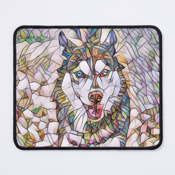 Item preview, colorful wolf with bleu eyes designed and sold by sofiazazi.