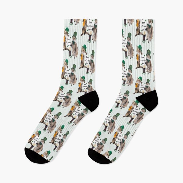 Item preview, St Catricks Day Funny Cats for the Cat lover, Let The Shenanigans Begin, Lucky Shamrock Irish Culture, Shenanigans Squad   designed and sold by Adri Barnard.