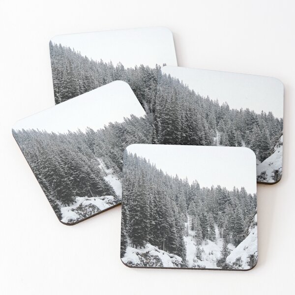 Item preview, Winter Pine Forest at the Mountains with Snow designed and sold by Angela Cini.