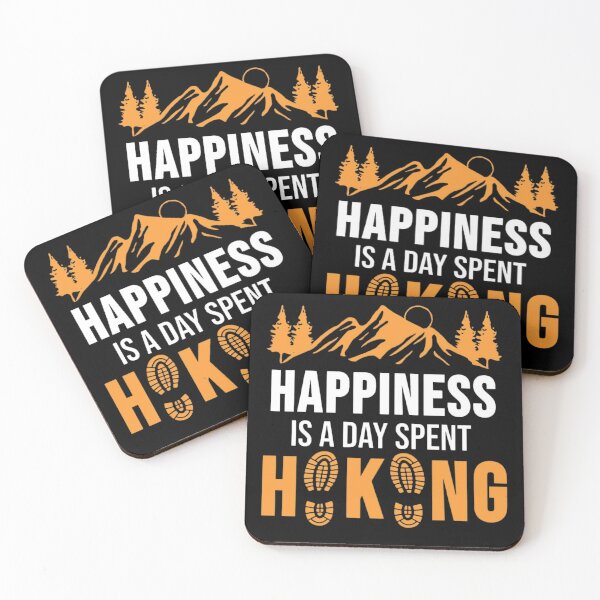 Item preview, Happiness Is A Day Spent Hiking designed and sold by Jackaliofficial.