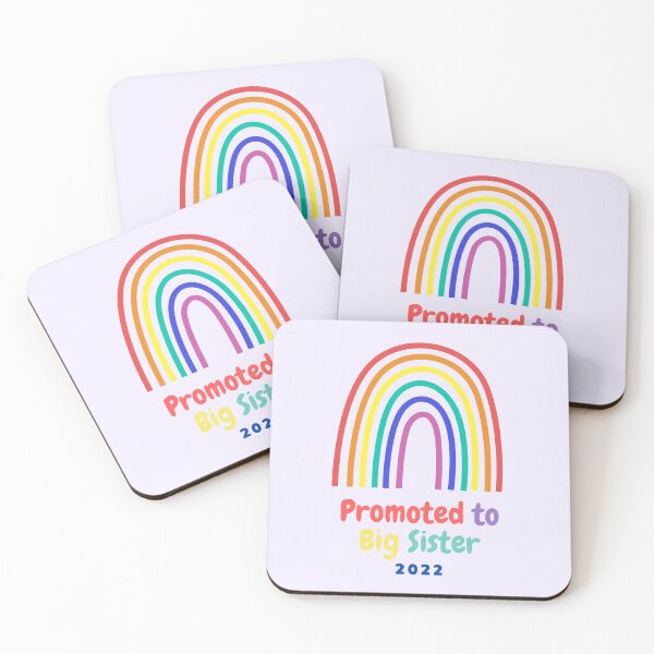 Item preview, Promoted to Big Sister 2022 Rainbow  designed and sold by BlakefourDesign.