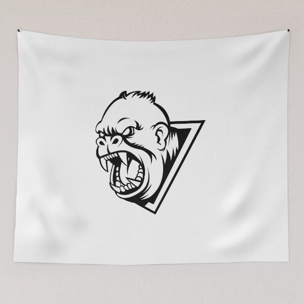 Item preview, Detailed Monochromatic Gorilla designed and sold by W&M Store.