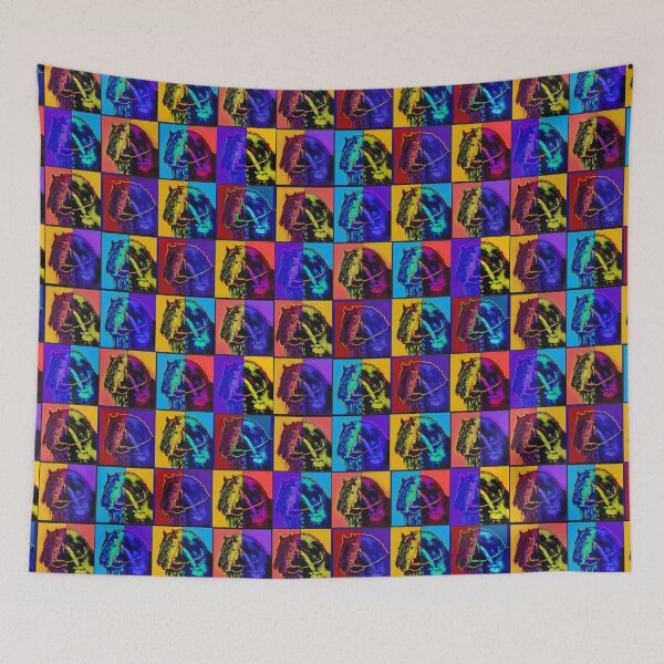 Item preview, Rainbow horses heads designed and sold by sumrdb.