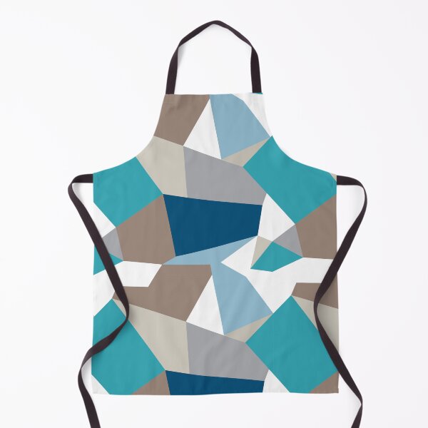 Item preview, Abstract blue and brown mosaic rectangle shape pattern designed and sold by Nesdigiart.