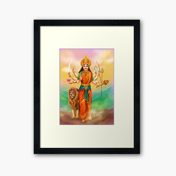 Durga goddess Framed Art Print