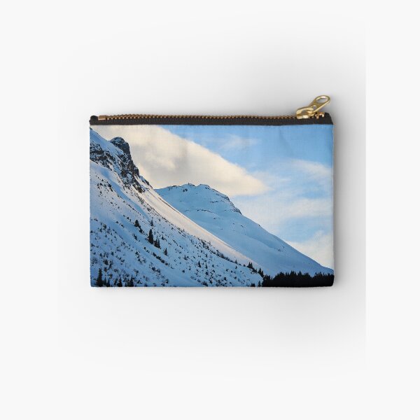 Item preview, Blue Snowy Mountain side in Lech Ski Resort at Winter Alps designed and sold by Angela Cini.