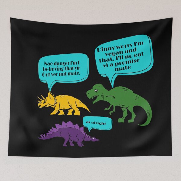 Item preview, Scottish Dinosaurs Vagan TRex designed and sold by DemonicGloom.