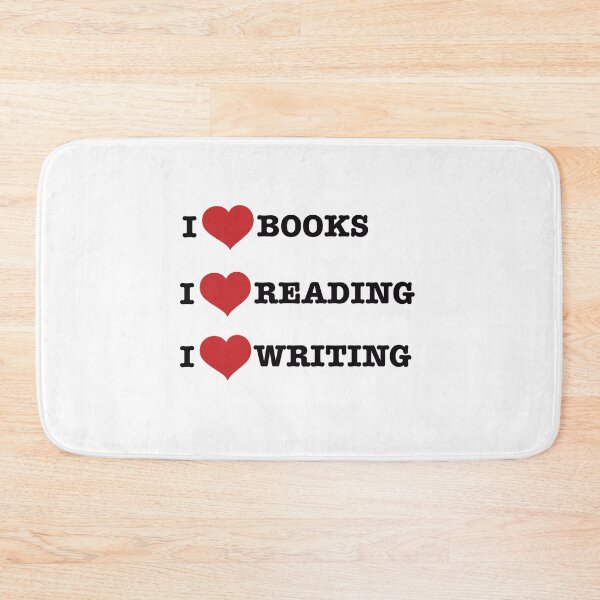 Item preview, I love books, reading, writing designed and sold by TheStoryweavers.