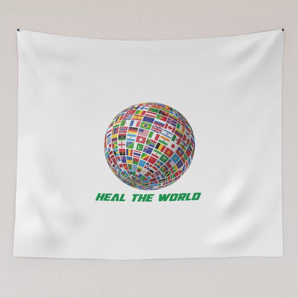 Item preview, Global Flags - Heal the World designed and sold by NiceShirtY.