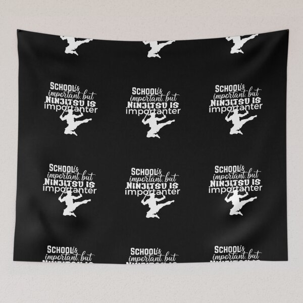 Item preview, School is important but Ninjitsu is Importanter - Day of the Ninja designed and sold by Macspayne.