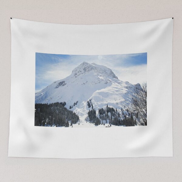 Item preview, Winter Mountain Peak in Lech am Arlberg designed and sold by Angela Cini.
