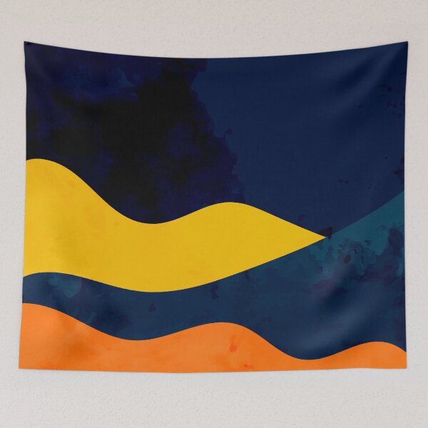 Item preview, Boho waves painting designed and sold by AlexGolyakov.