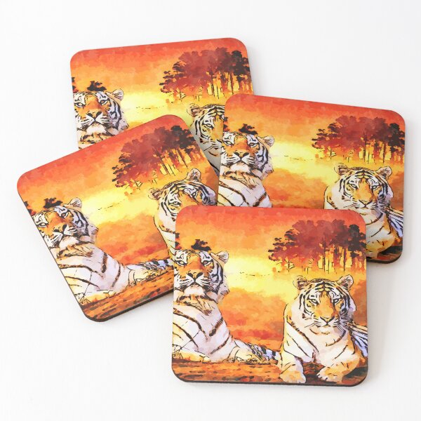 Item preview, Tiger Pair Jungle evening designed and sold by Gaurav Garg.