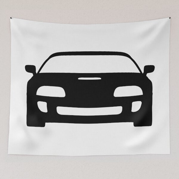 Item preview, Toyota Supra MK4 black sticker best car t-shirt design designed and sold by EdimDesign.