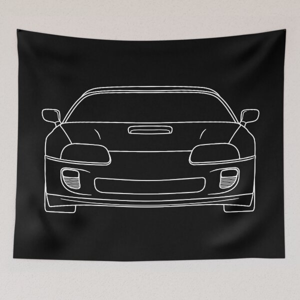 Item preview, Toyota Supra MK4 white lines best car t-shirt design designed and sold by EdimDesign.