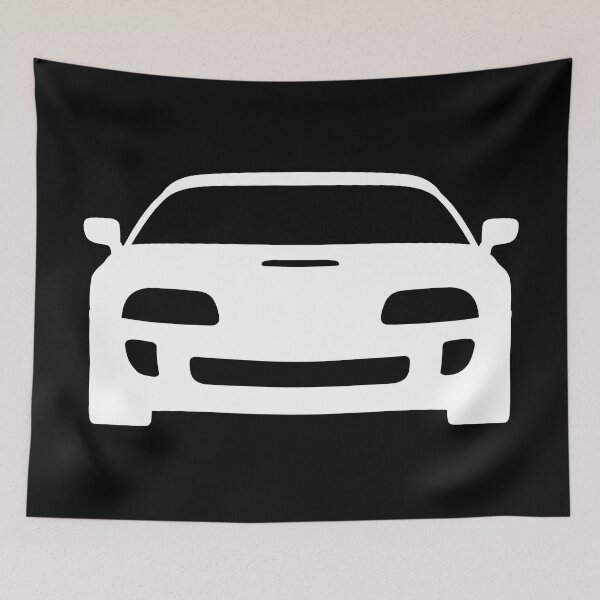 Item preview, Toyota Supra MK4 white sticker best car t-shirt design designed and sold by EdimDesign.