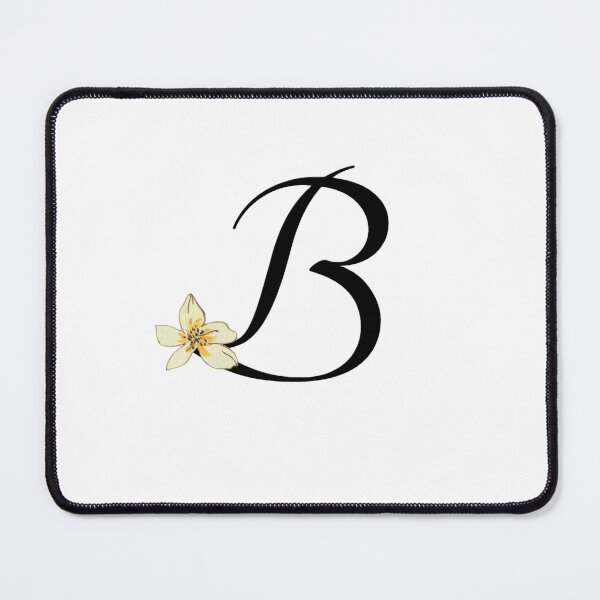 Item preview, letter B , B botanical monogram, B floral monogram designed and sold by SincerelyKate.