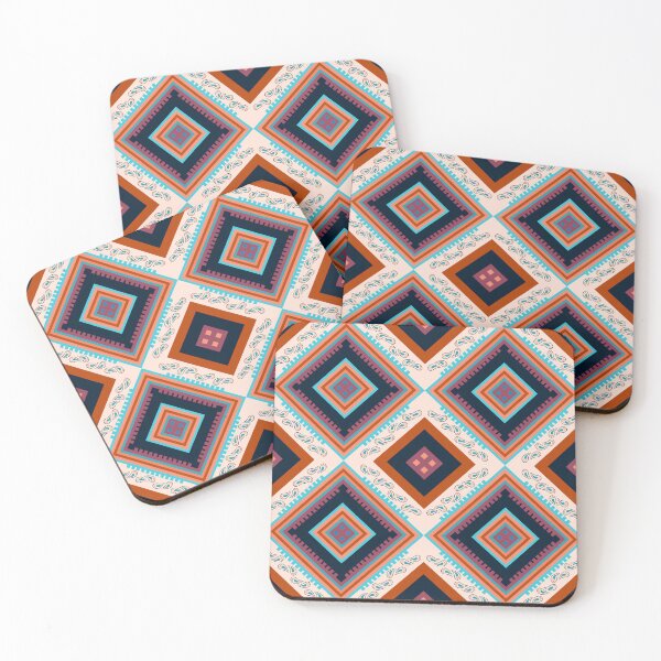 Item preview, Ethnic Pattern /  Quilted Pattern / Pattern Background / Zigzag Pattern Purple Orange Green designed and sold by RisaArt22.