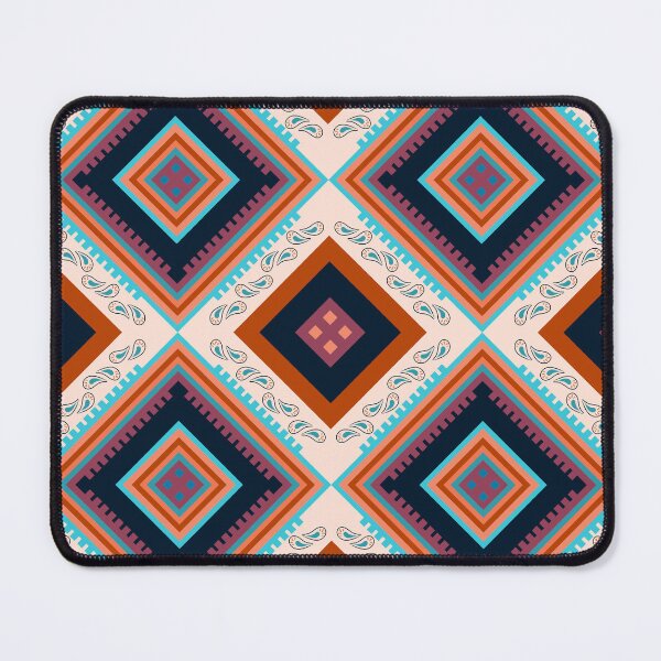 Item preview, Ethnic Pattern /  Quilted Pattern / Pattern Background / Zigzag Pattern Purple Orange Green designed and sold by RisaArt22.