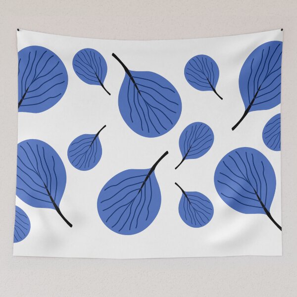 Item preview, Blue leaves pattern designed and sold by Nesro34.