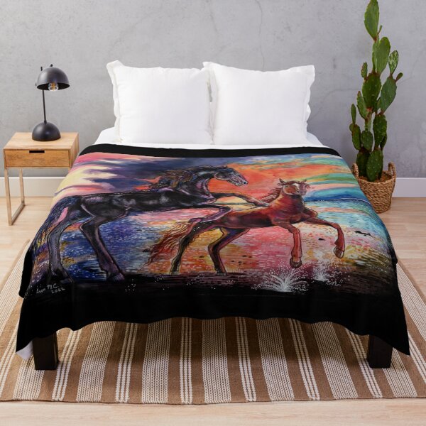 Item preview, Endless Sky watercolor horses designed and sold by Shadowind.