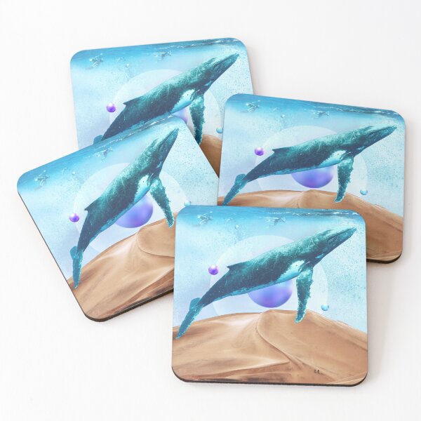 Item preview, Dune and whale, fantasy animal and diving. designed and sold by KarolinaKarotka.