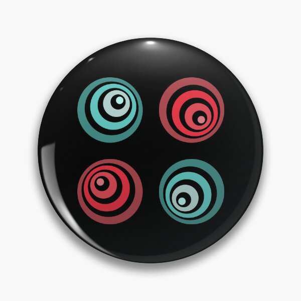 Item preview, Funky Blue and Red Circles Pattern designed and sold by Creations-By-Em.