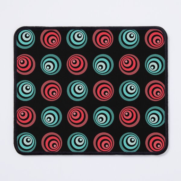 Item preview, Funky Blue and Red Circles Pattern designed and sold by Creations-By-Em.