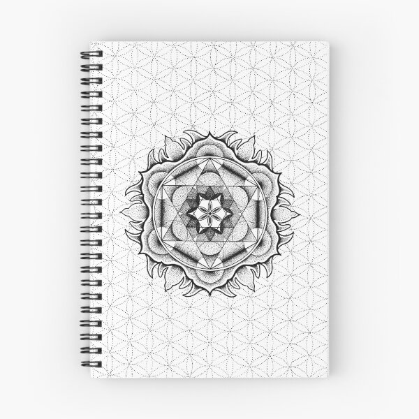 Item preview, A sacred geometry mandala with the flower of life. designed and sold by René Voortwist Pen and Ink art.
