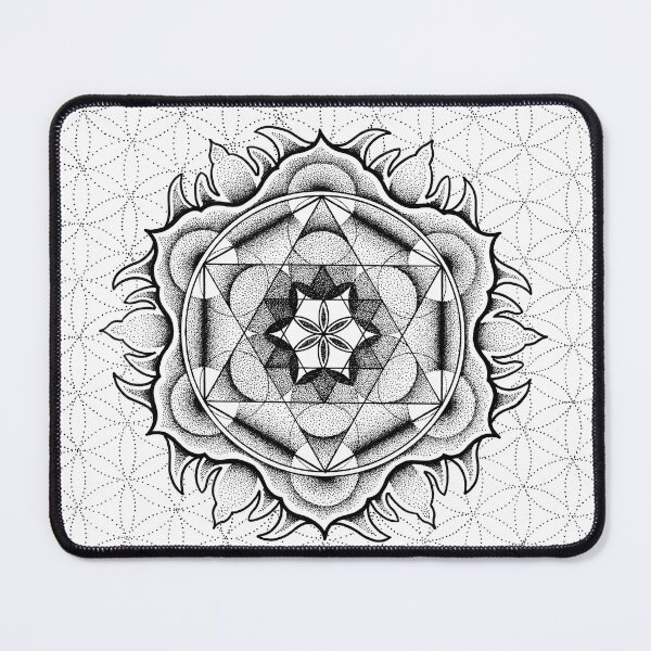 Item preview, A sacred geometry mandala with the flower of life. designed and sold by René Voortwist Pen and Ink art.