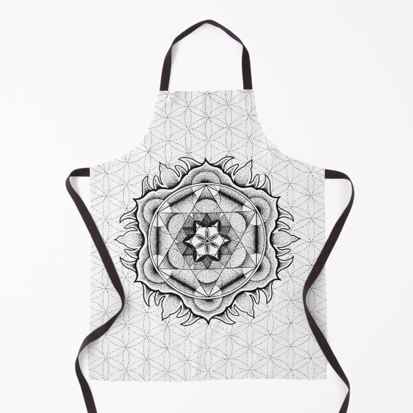 Item preview, A sacred geometry mandala with the flower of life. designed and sold by René Voortwist Pen and Ink art.