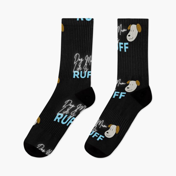 Item preview, Dog Mum Life Is Ruff - Cute Blue Design for Dog Mamas Lovers and Fans designed and sold by JoyTop.