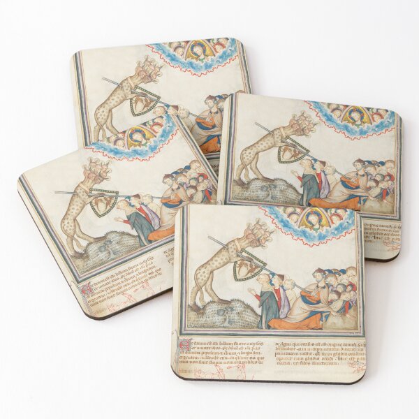 Item preview, Medieval monsters vintage art designed and sold by Vintage Designs +.