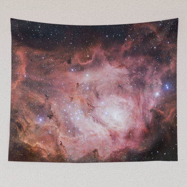 Item preview, Lagoon Nebula (M8, NGC 6523) - Richly detailed image captured by VST (constellation of Sagittarius) designed and sold by Raureif.